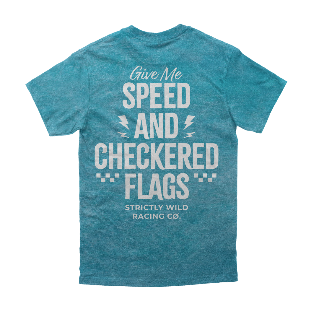 Give Me Speed & Checkered Flags T-Shirt – Strictly Wild