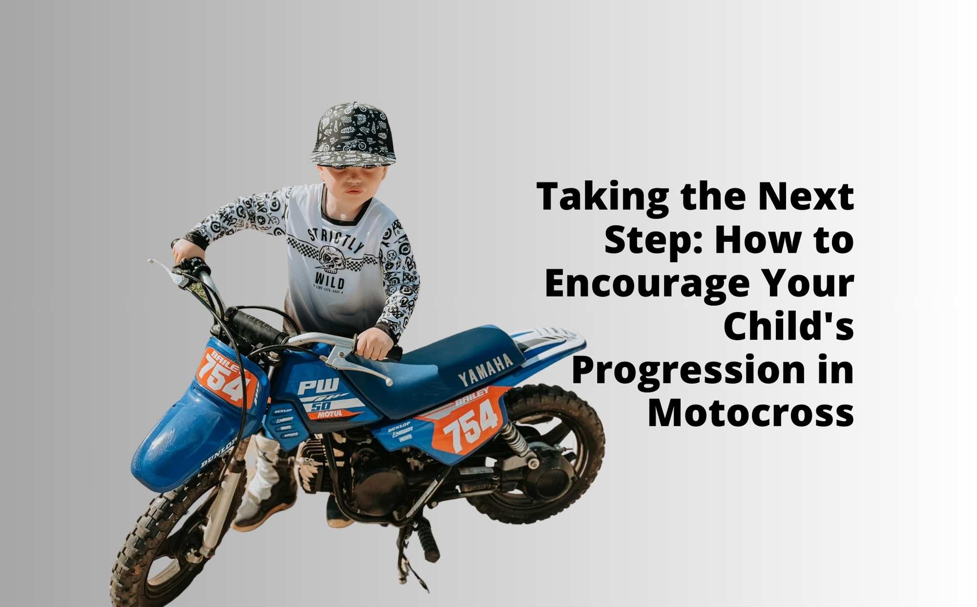 kid riding dirt bike