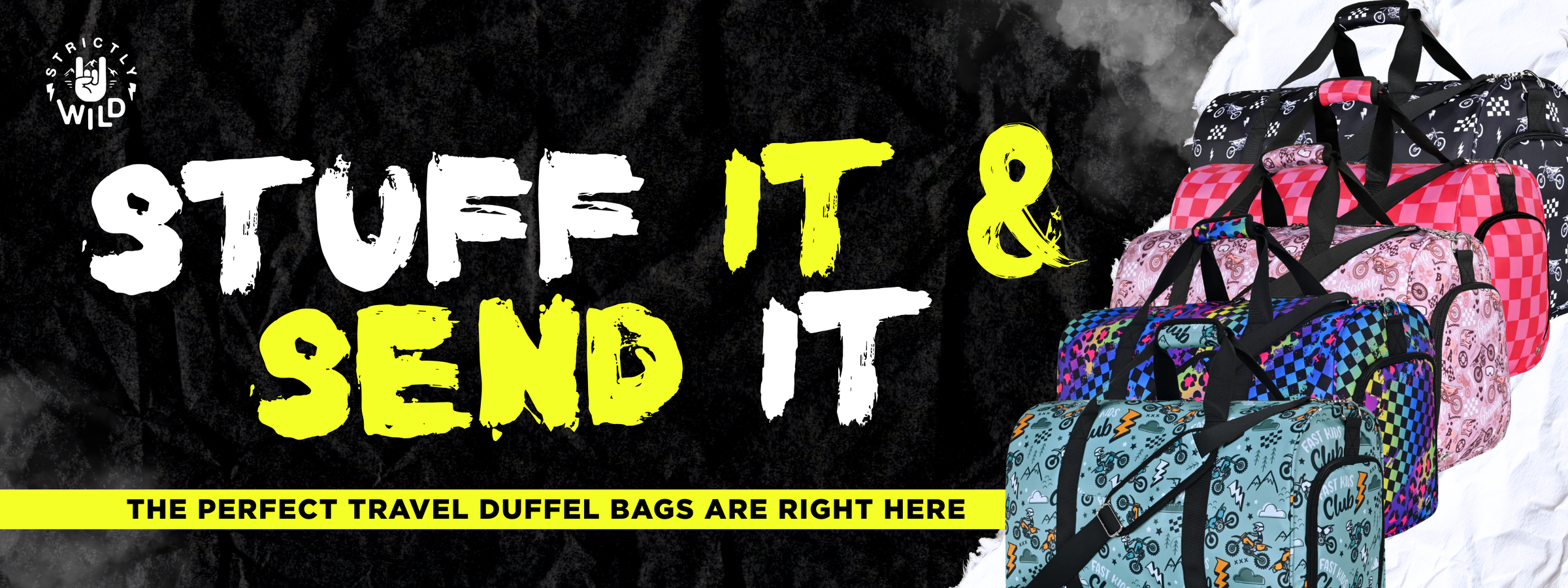 Moto-Inspired Duffel Bags