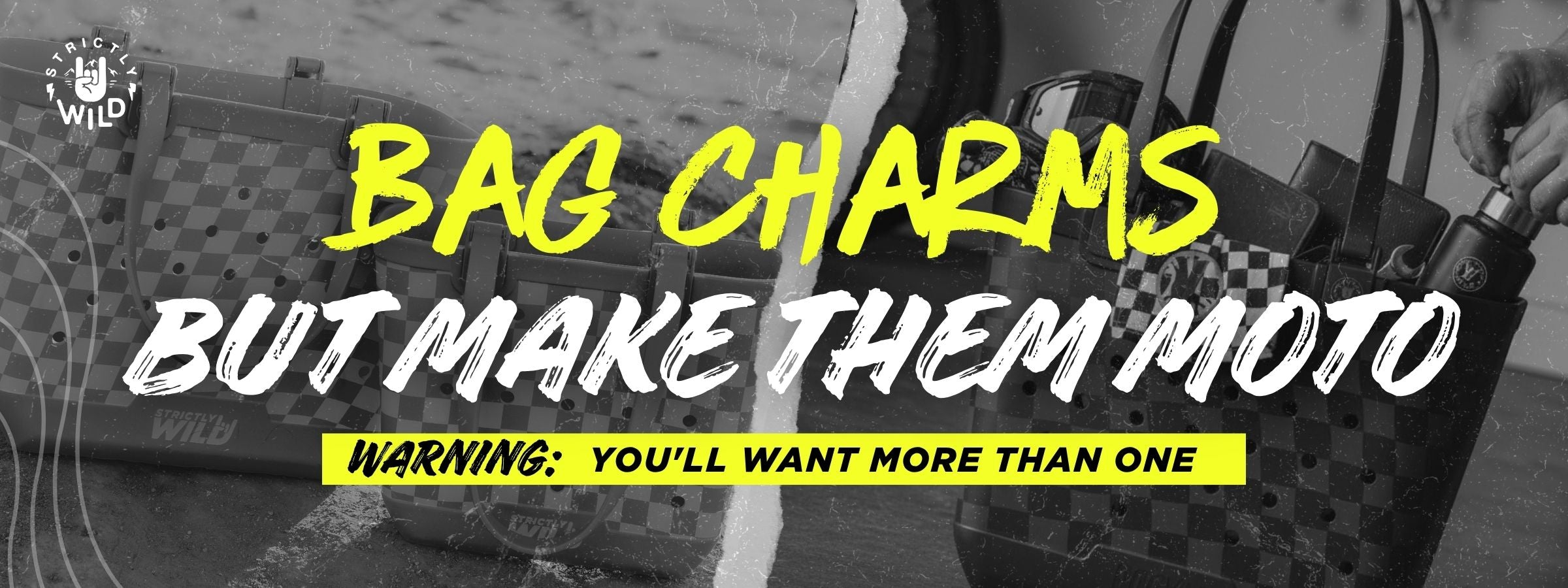 Moto-Inspired Tote Bag Charms