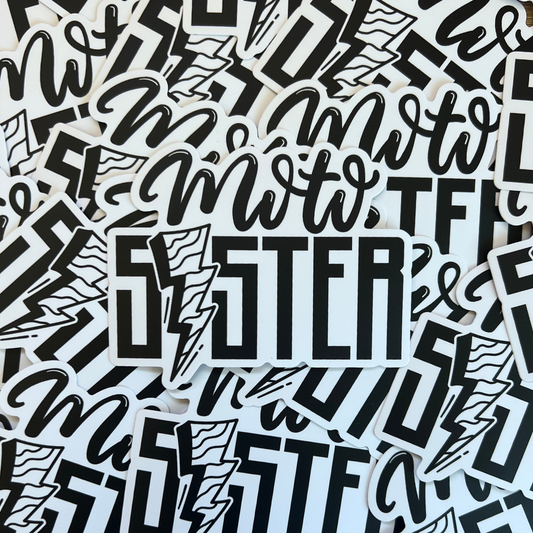 Moto Sister Sticker - Strictly Wild