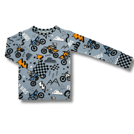 Fast Kids Club Long Sleeve Bamboo (2T-YL) - Strictly Wild