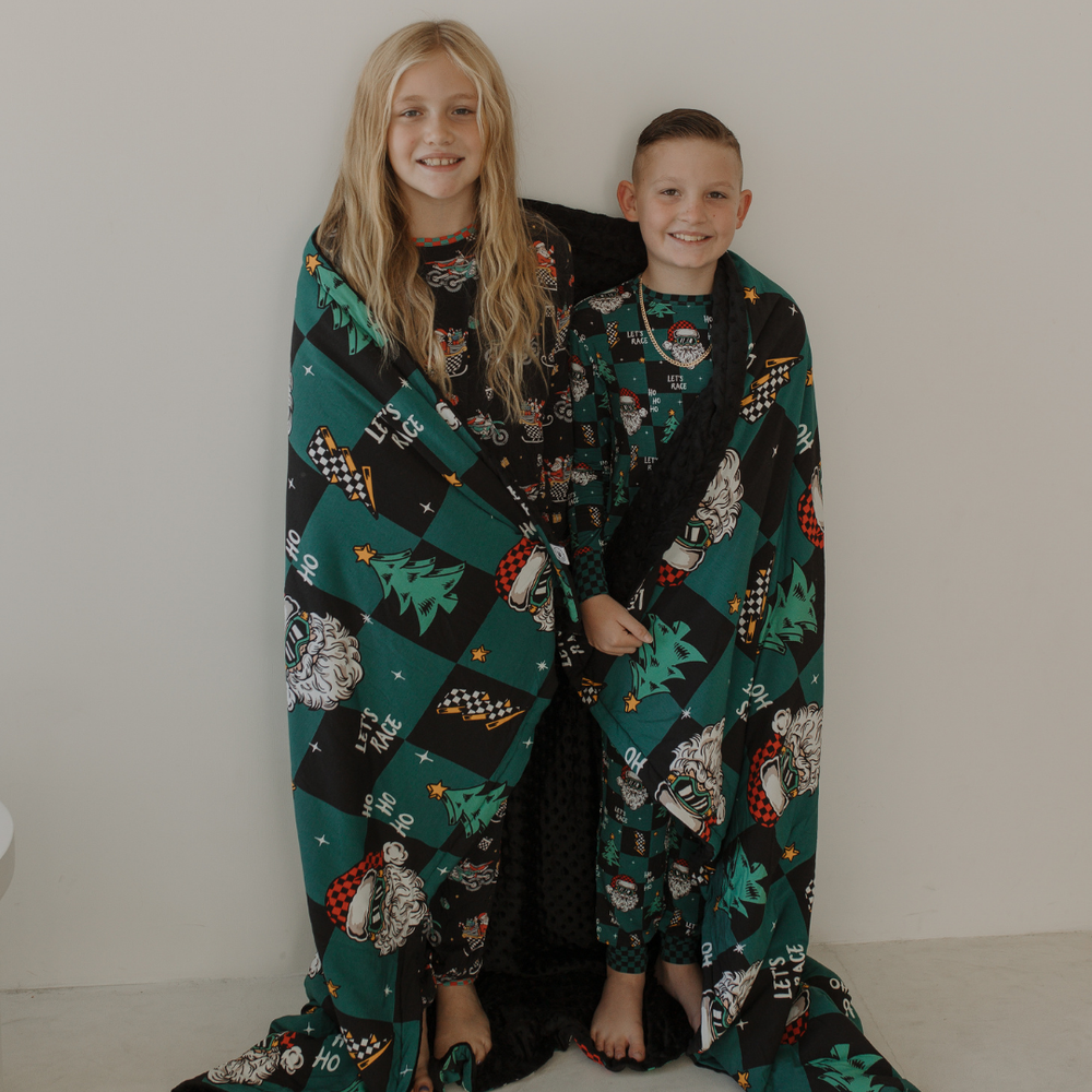Let's Race Santa Blanket / Large