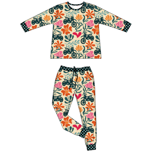 Flower Power 2 Piece Pajamas / PREORDER: shipping Aug 24 - Sep 7