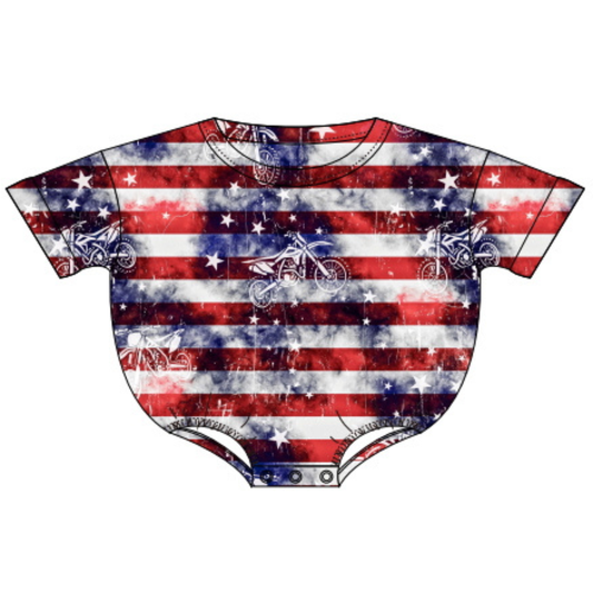 All American Ripper Bubble Romper / PREORDER: shipping June 22 - 30