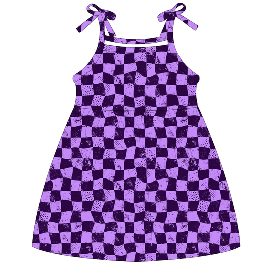 Braaap Berry Checker Dress / PREORDER: shipping May 15 - 25
