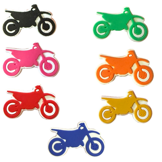 Dirt Bike Croc Charm