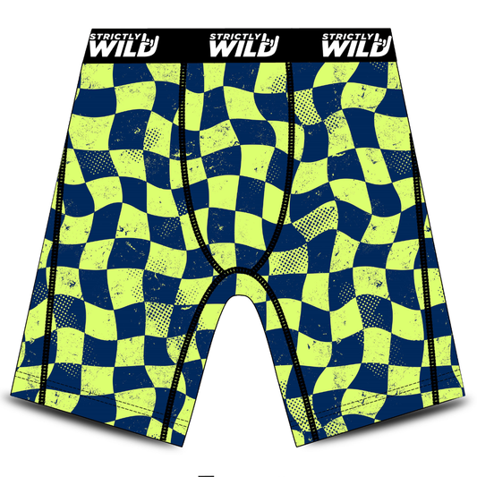 Nitro Lime Checker Boxers / PREORDER: best shipping Dec 4 - 18