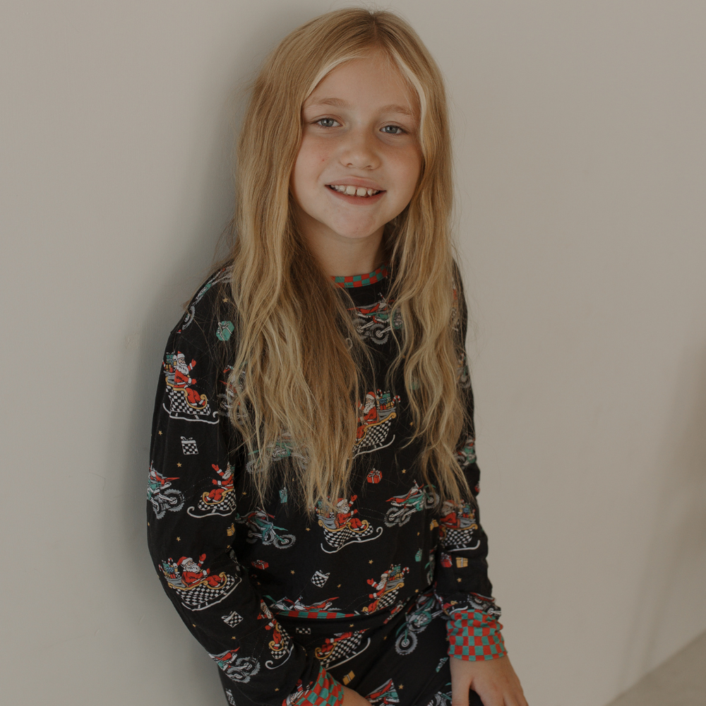 Santas Speedy Sleigh Toddler & Youth Pajamas