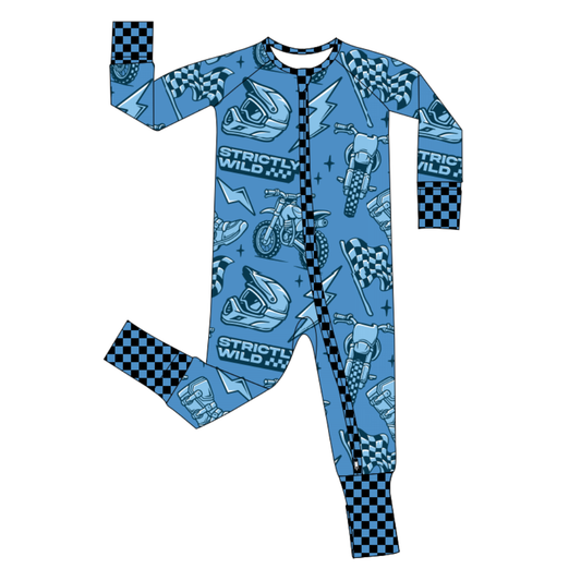 Race Day Kit Zip Up Pajamas / PREORDER: shipping Nov 16 - Dec 9