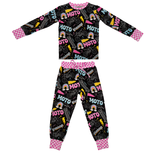 Moto Girl 2 Piece Pajamas