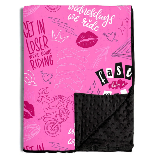 Fast Like A Girl Blankets / PREORDER: shipping Aug 24 - Sep 7