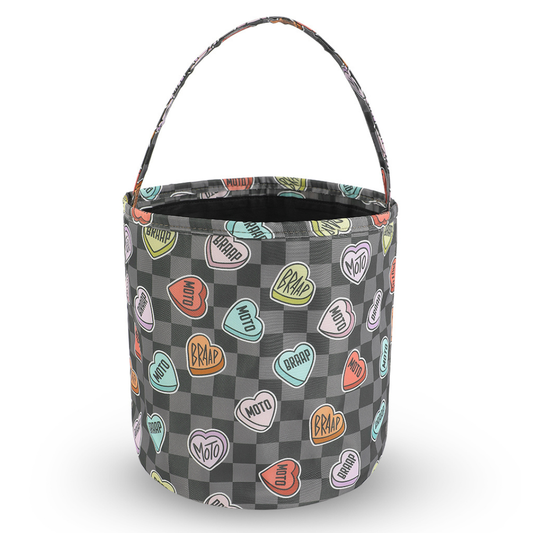 Moto Candy Hearts Fabric Basket
