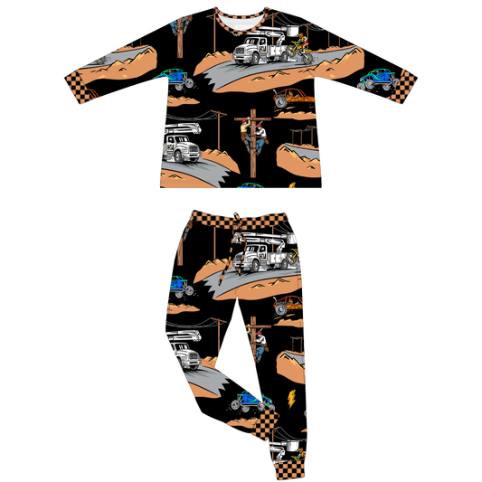 High Voltage 2 Piece Pajamas / PREORDER: est shipping Dec 7 - 14