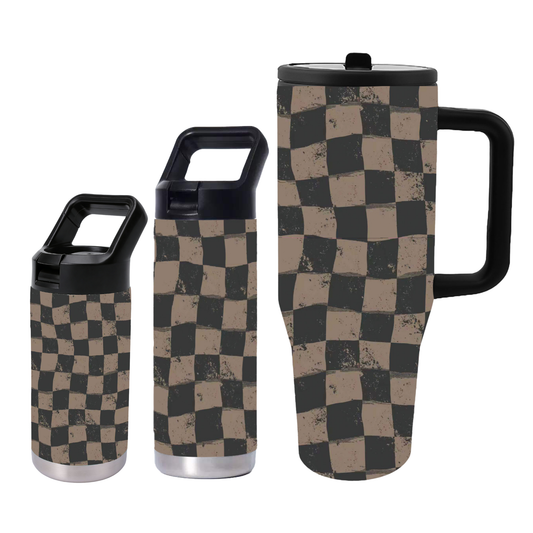 Grunge Grid Cups  / PREORDER - shipping June 22 - 30