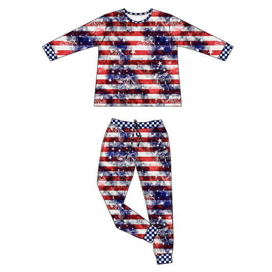 All American Ripper 2 Piece Pajamas / PREORDER: shipping Nov 16 - Dec 9