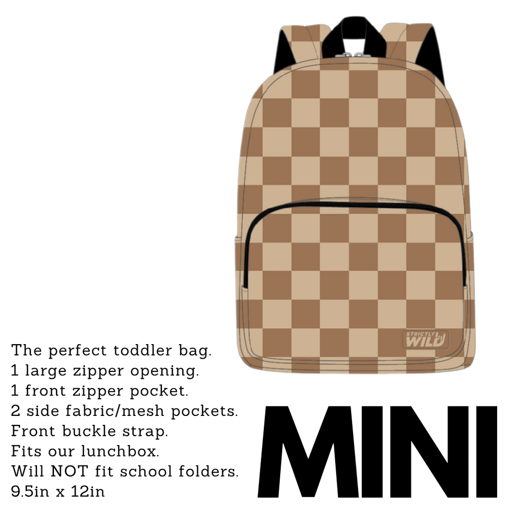 17 checkered laptop backpack Desert Checker Backpacks / PREORDER: shipping July 1