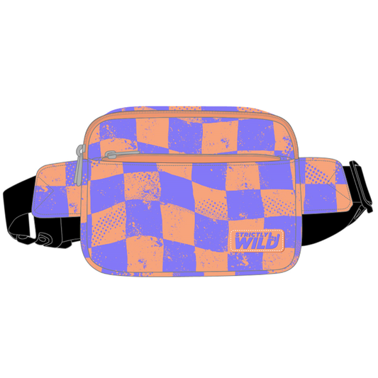 Groovy Checker Cross Body Bag / PREORDER: est shipping Dec 4 - 18