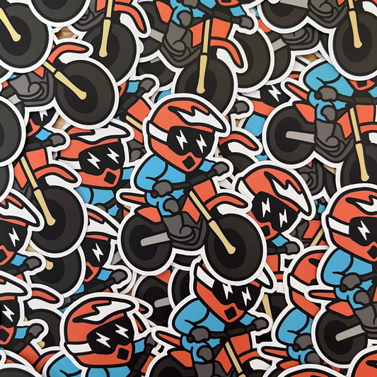 Dirt Bike Kid Sticker - Strictly Wild