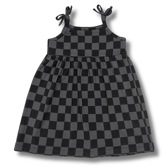 Stealth Checker Dress 3/6M - YL / *PREORDER - SHIPPING OUT BETWEEN JULY 3 - 11* - Strictly Wild