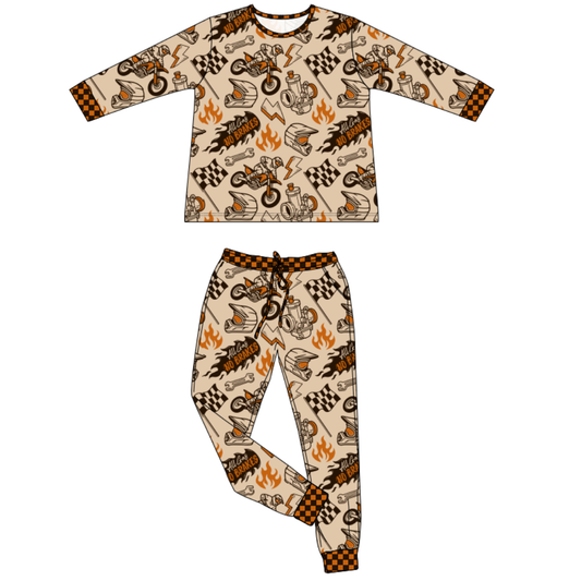 All Gas No Brakes 2 Piece Pajamas / PREORDER: shipping Aug 24 - Sep 7