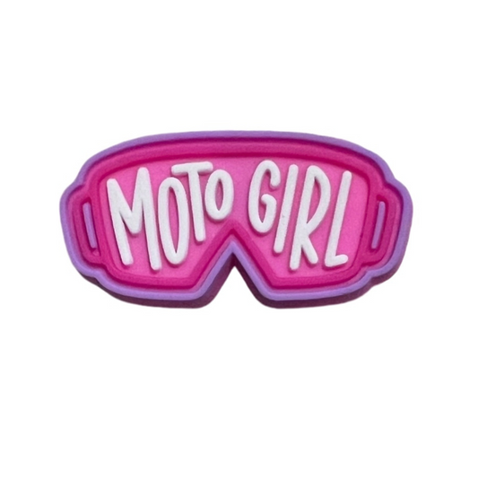 Moto Girl Croc Charm - Strictly Wild