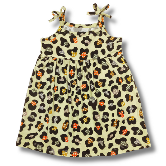 Cheetah Checker Dress 3/6M - YL / *PREORDER - SHIPPING OUT BETWEEN JULY 3 - 11* - Strictly Wild