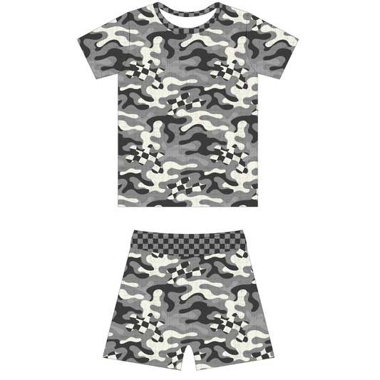 Gate Drop Camo 2 Piece Summer Pajamas / PREORDER: shipping June 22 - 30