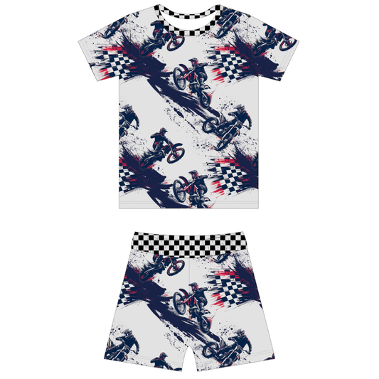 Race Ready 2 Piece Summer Pajamas / PREORDER: shipping June 22 - 30