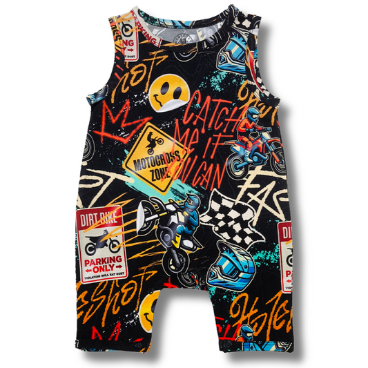 Catch Me If You Can Romper (3/6M - 3T) / *PREORDER - SHIPPING OUT BETWEEN JULY 3 - 11* - Strictly Wild