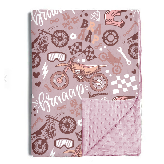 Braaap Like A Girl Blankets / PREORDER: shipping Aug 24 - Sep 7