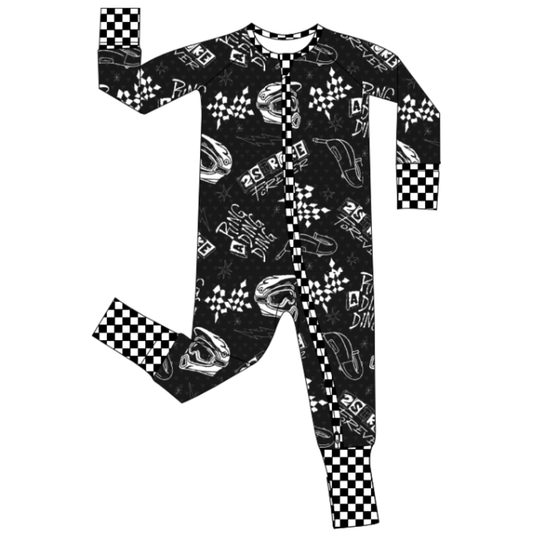 2 Stroke Forever Zip Up Pajamas / PREORDER: shipping Aug 24 - Sep 7