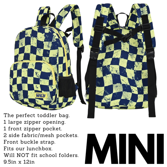 Gate Drop Checker Backpacks / PREORDER: shipping July 1 - 13