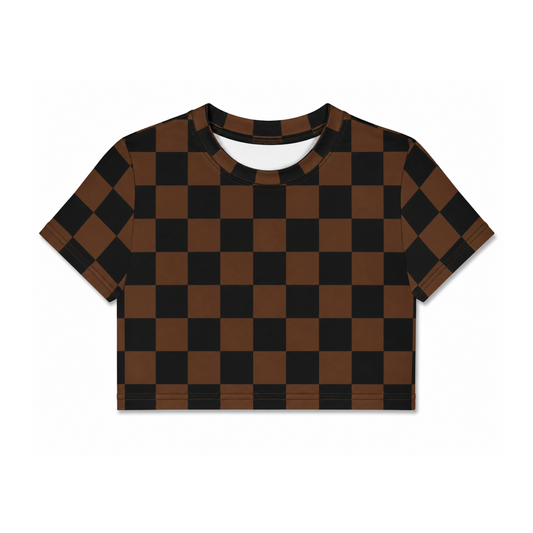 Dirty Checker Crop Top / PREORDER shipping Aug 3 - 14
