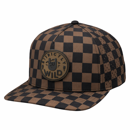 Strictly Wild Dirty Checker Snapback / PREORDER - shipping June 22 - 30
