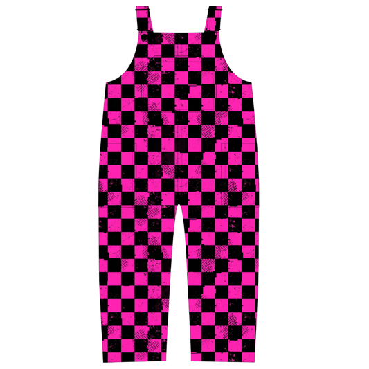 Pit Stop Pink Comfy Overalls / PREORDER: shipping June 22 - 30