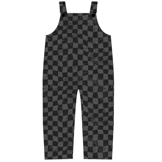 Stealth Checker Comfy Overalls / PREORDER: shipping June 22 - 30