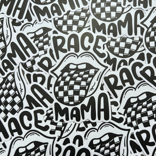 Race Mama Sticker - Strictly Wild